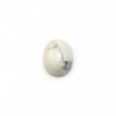 Howlite cabochon, in oval shaped, 8 * 10mm x 2pcs