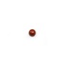 Cabochon de jaspe rouge, de forme ronde, 3mm x 4pcs