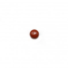 Red jasper cabochon, in round shape, 4mm x 4 pcs