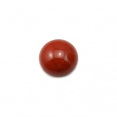 Diaspro rosso cabochon, forma rotonda, 10 mm x 4 pezzi