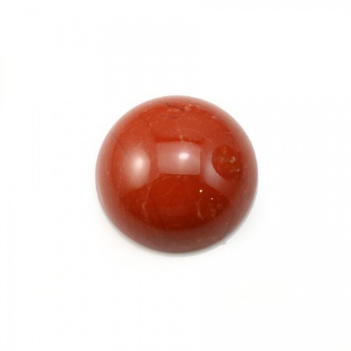 Diaspro rosso cabochon, forma rotonda, 14 mm x 2 pezzi
