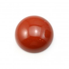 Diaspro rosso cabochon, forma rotonda, 16 mm x 2 pezzi