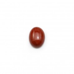 Red jasper cabochon, in oval shape, 6 * 8mm x 4 pcs