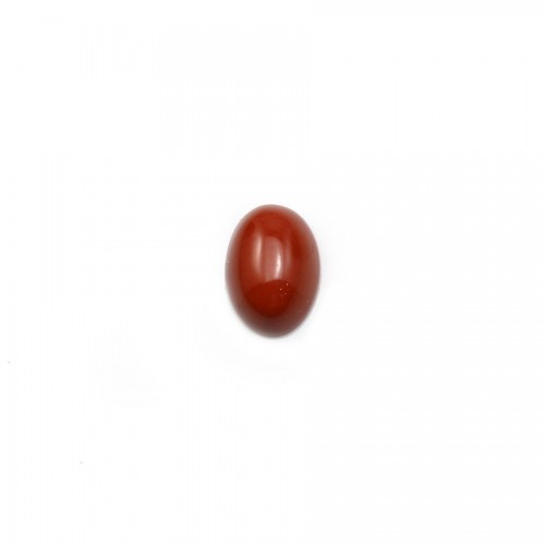 Diaspro rosso cabochon, forma ovale, 5 * 7 mm x 4 pezzi