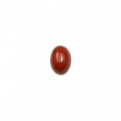 Diaspro rosso cabochon, forma ovale, 5 * 7 mm x 4 pezzi