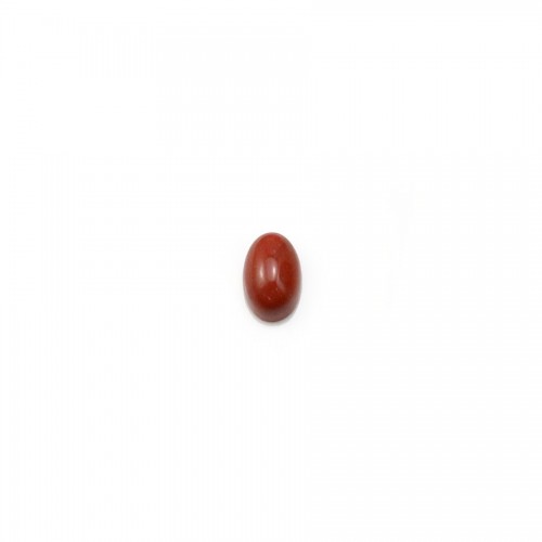 Cabochon jaspe vermelho, forma oval, 3 * 5mm x 4pcs