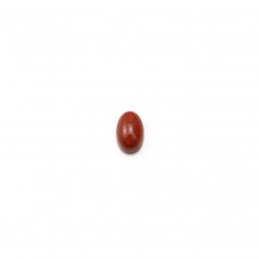 Cabujón de jaspe rojo, forma ovalada, 3 * 5mm x 4pcs