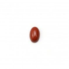 Diaspro rosso cabochon, forma ovale, 4 * 6 mm x 4 pezzi