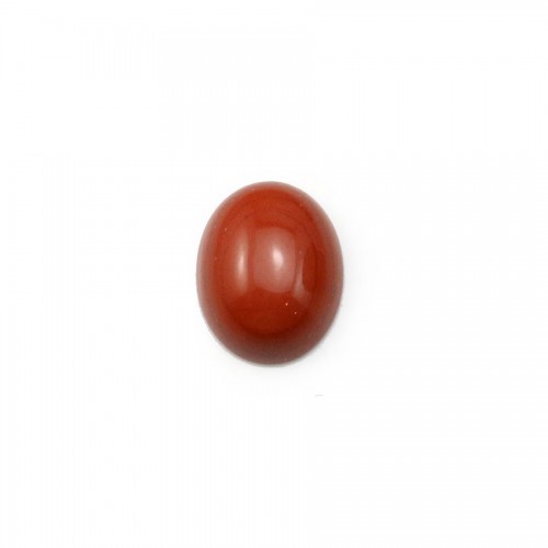 Diaspro rosso cabochon, forma ovale, 8 * 10 mm x 4 pezzi