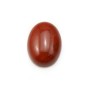 Cabochon de jaspe rouge, de forme ovale, 12 * 16mm x 2pcs