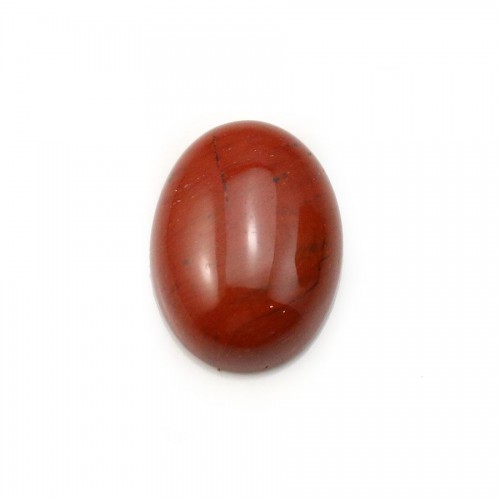 Cabochon de jaspe rouge, de forme ovale, 12 * 16mm x 2pcs