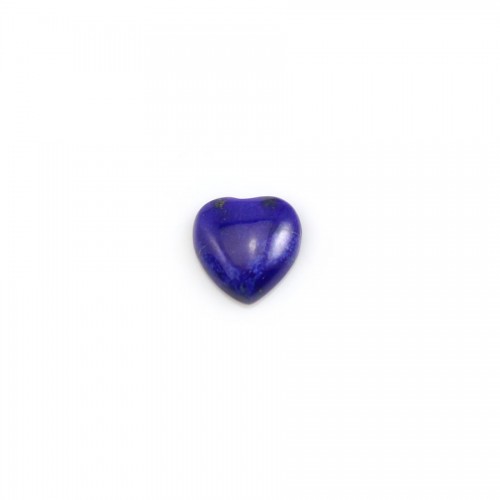 Cabujón de corazón de lapislázuli 8mm x 2pcs