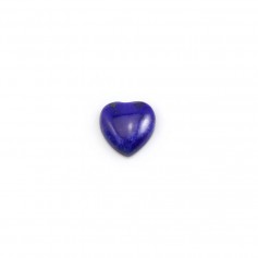 Cabujón de corazón de lapislázuli 8mm x 2pcs