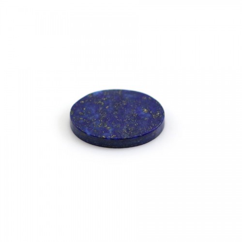 Cabochon lapis lazuli, oval plat 10x14mm x 1pc