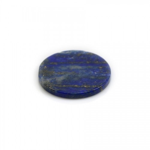 Lapis lazuli cabochon, redondo plano 25mm x 1pc