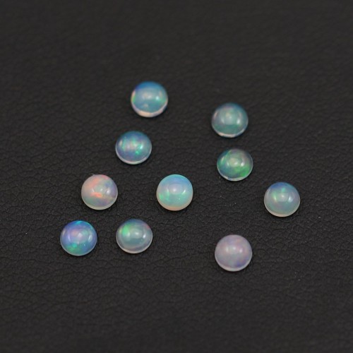 Opale etiope rotondo cabochon 4 mm x 10 pezzi
