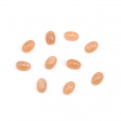 Cabochon of sunstone, in oval shape, 4*6mm x 2pcs