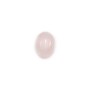 Cabochon Pink Quartz oval 6x8mm x 10pcs