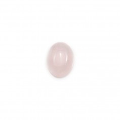 Cabochão oval de quartzo rosa 6x8mm x 6pcs