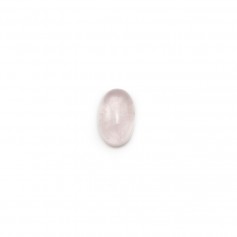 Rose quartz cabochon, oval shape, 4 * 6mm x 4pcs