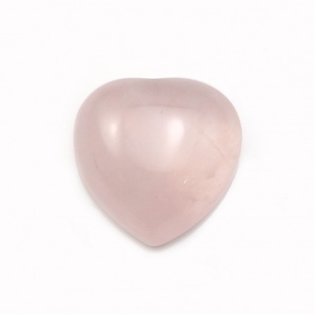 Cabochon de quartz rose, en forme de coeur, 12mm x 4pcs