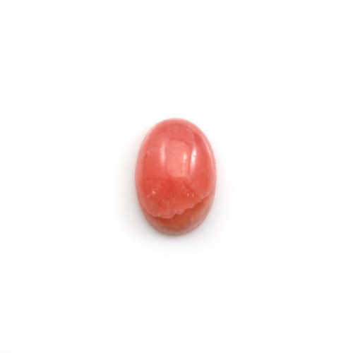 Cabochon rodochrosite rosa, forma oval, tamanho 7x12mm x 1pc