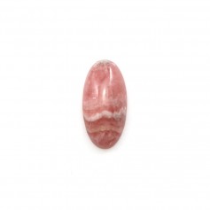 Pink rhodochrosite cabochon, in oval shape, in size of 7x14mm x 1pc