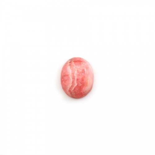 Cabujón de rodocrosita rosa, forma ovalada, tamaño 8x10mm x 1pc