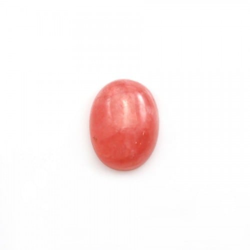 Pink rhodochrosite cabochon, in oval shape, in size of 10*13mm x 1pc