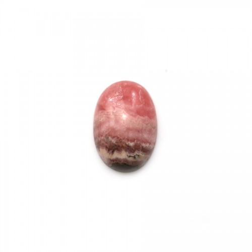 Cabochon di rodocrosite rosa, forma ovale, dimensioni 12x17mm x 1pc