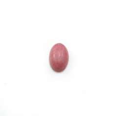 Cabochão oval de rodonite cor-de-rosa 4x6mm x 4pcs