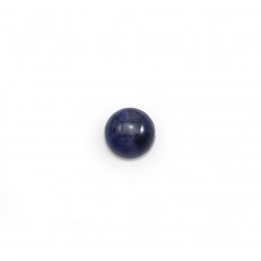 Cabujón de sodalita azul, forma redonda, 6mm x 5pcs