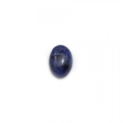 Cabochon of sodalite, in oval shaped, 5 * 7mm x 4 pcs