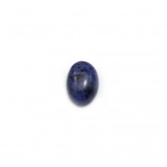 Cabochon of sodalite, in oval shaped, 5 * 7mm x 4 pcs