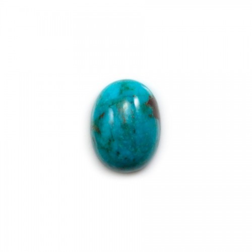 Cabochon de turquoise de forme ovale, 12*16mm x 1pc