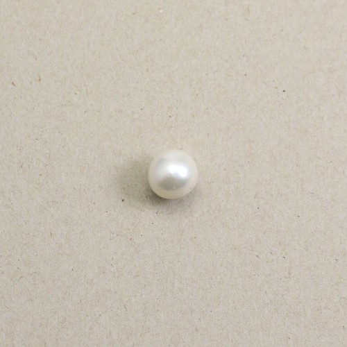 Perle de culture d'eau douce white ronde 13-13.5mm x 1pc