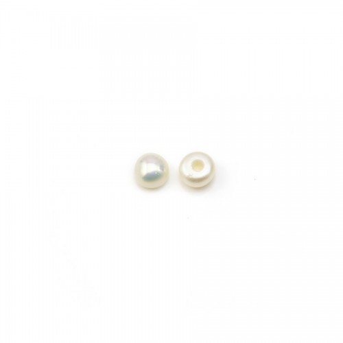 Perles d'eau Douce semi-percé 3-3.5 x10pcs