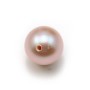 Pearl freshwater violet 8-10mm demi tron 0.6mm x 1pc