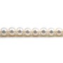 Perle coltivate d'acqua dolce, bianche, rotonde, 8-9 mm x 40 cm