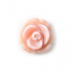 Madre de la perla en forma de rosa 8mm x 1pc