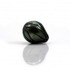 Tahitian cultured pearl, in baroque shaped 12-14mm x 1pc