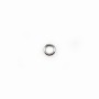 Sliver 925 Rhodium Welded Round Rings 4mm x 10 pcs