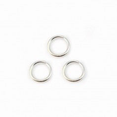 Open jump rings silver 925 5x0.8mm x 20pcs