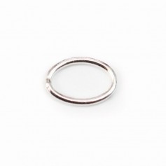Closed Oval Silver Rings 925 6x8mm x 4pcs