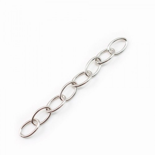 925 straling Silver, Eight Oval Rings, 5.6*9mm x 1pc