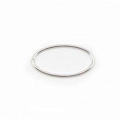 Geschlossene ovale Ringe aus 925er Silber 19x11x1mm x 2St