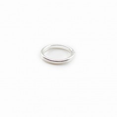 Ovale Ringe, 8x6x0.8mm, 925er Silber x 5Stk