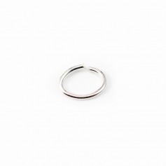 Offene ovale Ringe aus 925er Silber 6x8mm x 10pcs