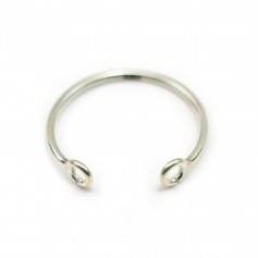 Verstellbarer Ring aus 925er Silber, Ringform mit 2 Ringen x 1Stk