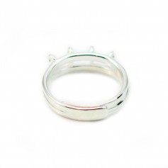 Adjustable ring 8 rings in silver 925 x 1pc